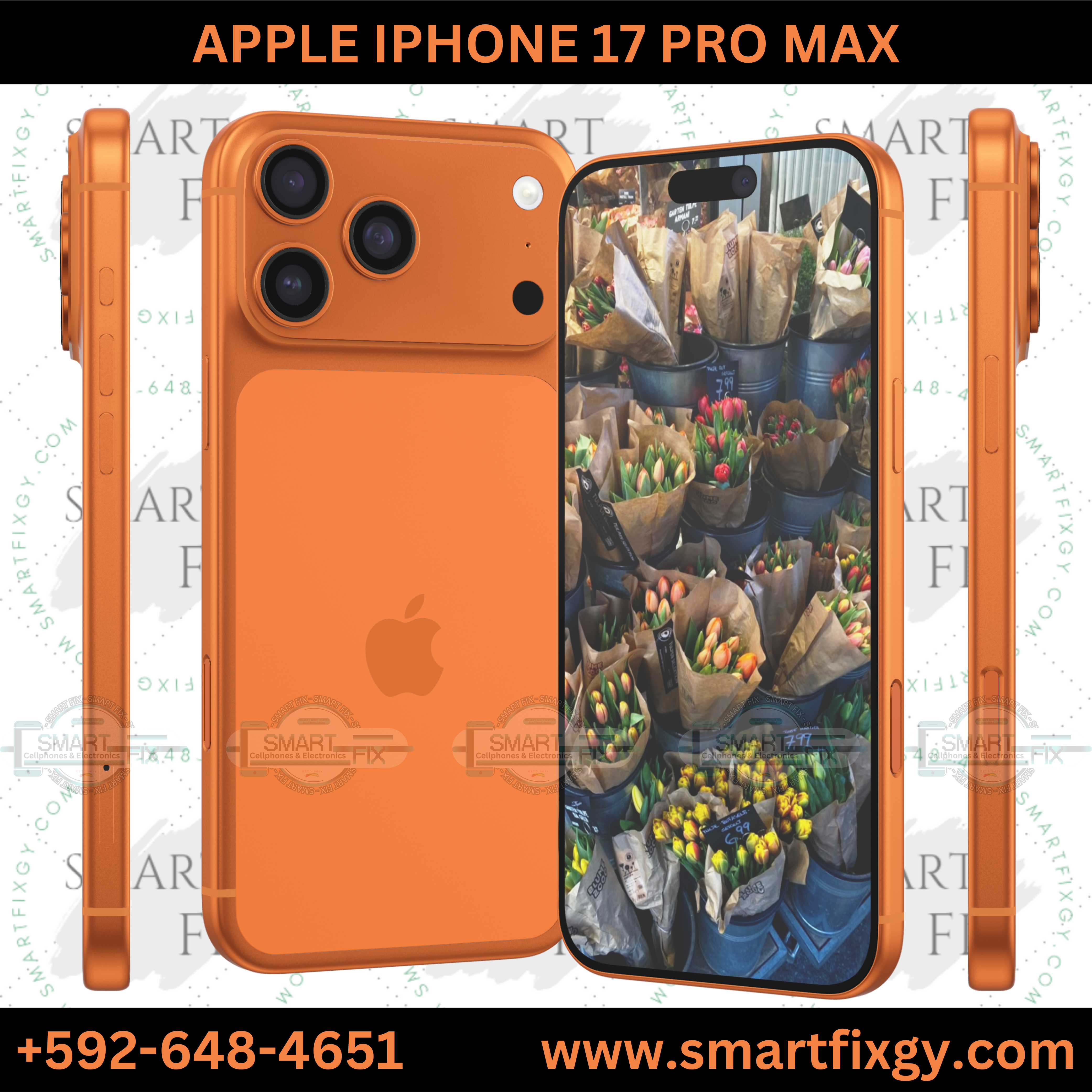 Apple iPhone 17 Pro Max (1TB) – SMART FIX Cellphones & Electronics