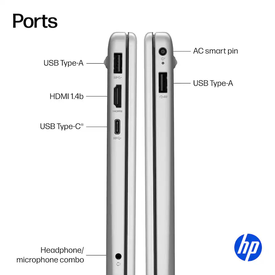 HP 15.6" Laptop, 13th Gen i3 Processor (8GB RAM - 128GB Storage)