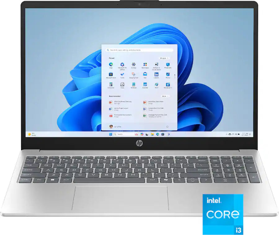 HP 15.6" Laptop, 13th Gen i3 Processor (8GB RAM - 128GB Storage)