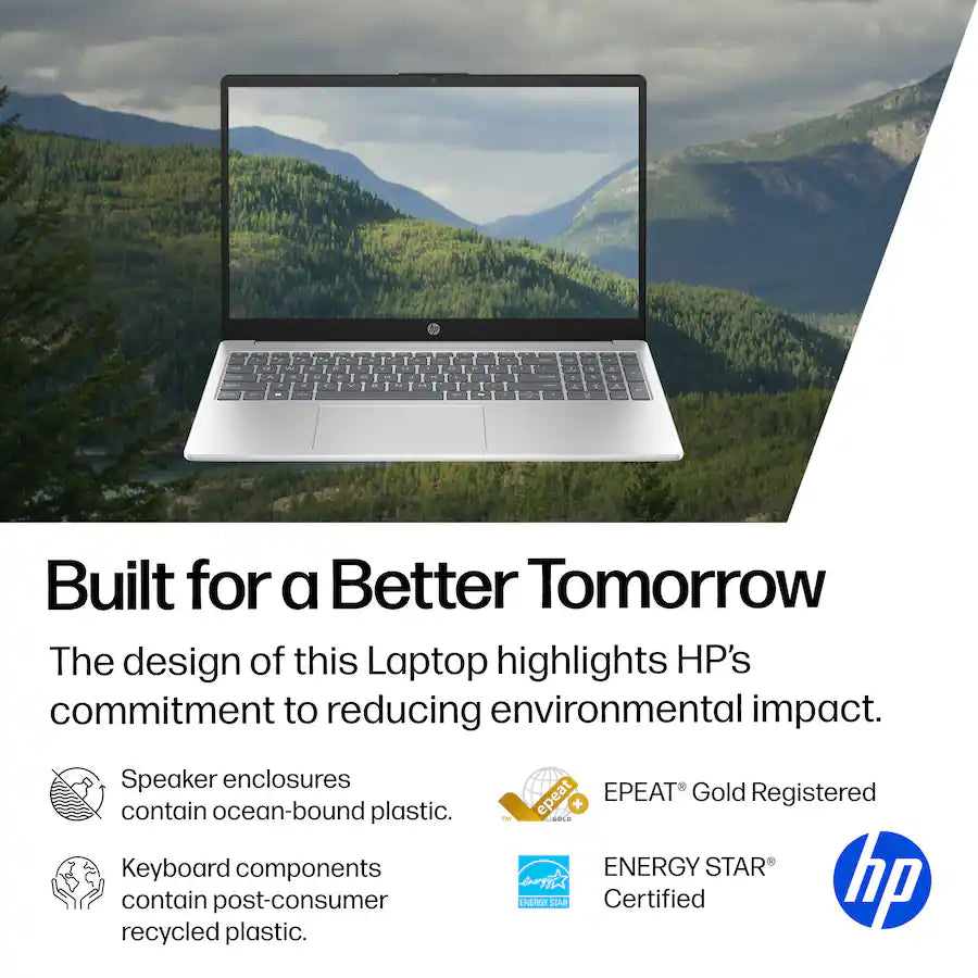 HP 15.6" Laptop, 13th Gen i3 Processor (8GB RAM - 128GB Storage)