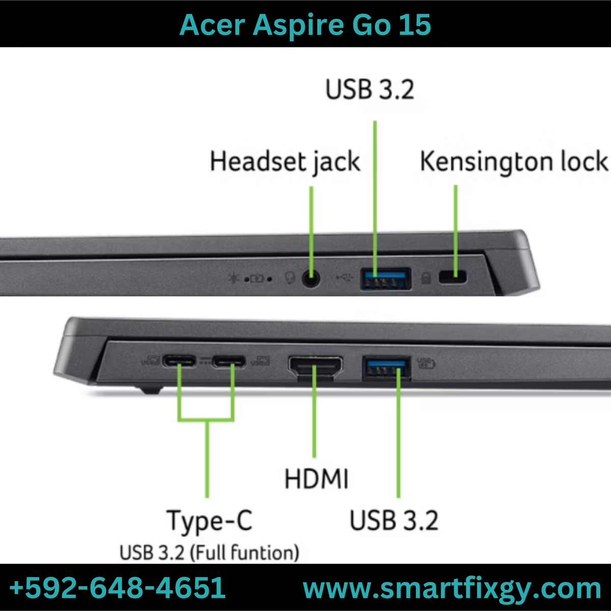 Acer Aspire Go 15.6" Intel i5 Laptop (256GB + 8GB RAM)