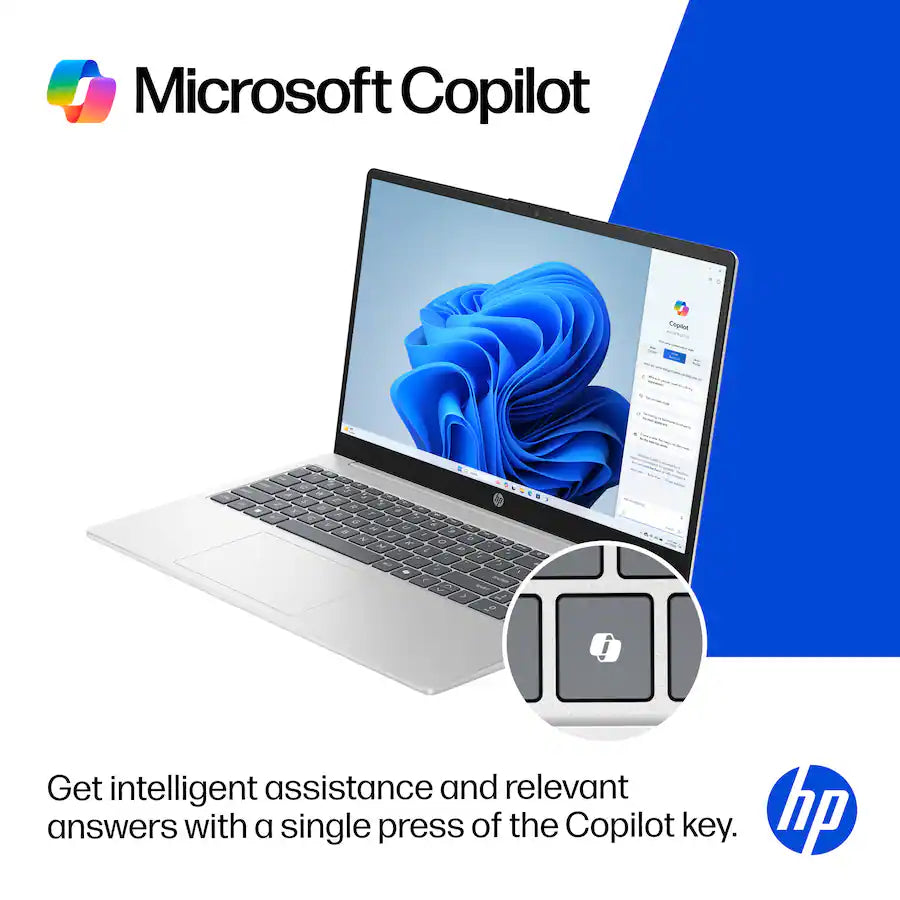 HP 15.6" Laptop, 13th Gen i3 Processor (8GB RAM - 128GB Storage)