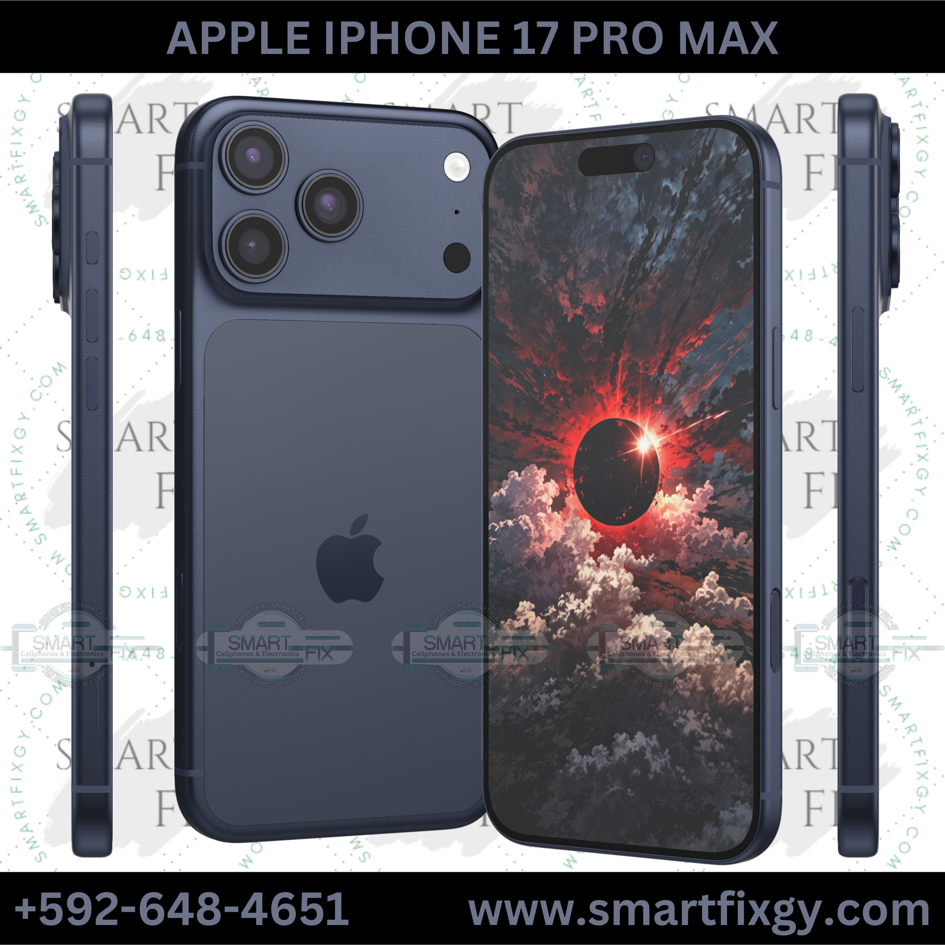 Apple iPhone 17 Pro Max (256GB) – SMART FIX Cellphones & Electronics Apple iPhone 17 Pro Max (256GB) – SMART FIX Cellphones & Electronics