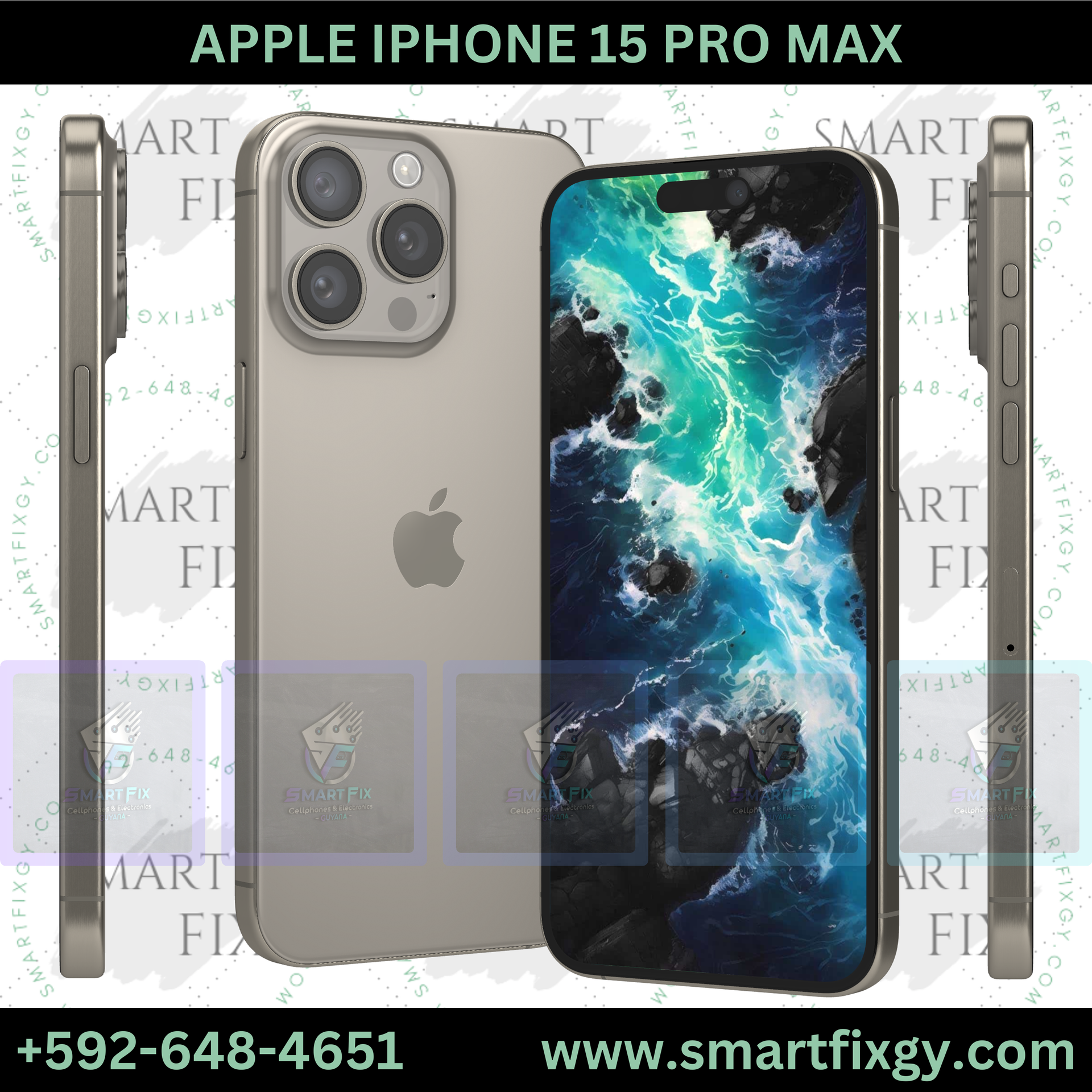 Apple iPhone 15 Pro Max (256GB) – SMART FIX Cellphones