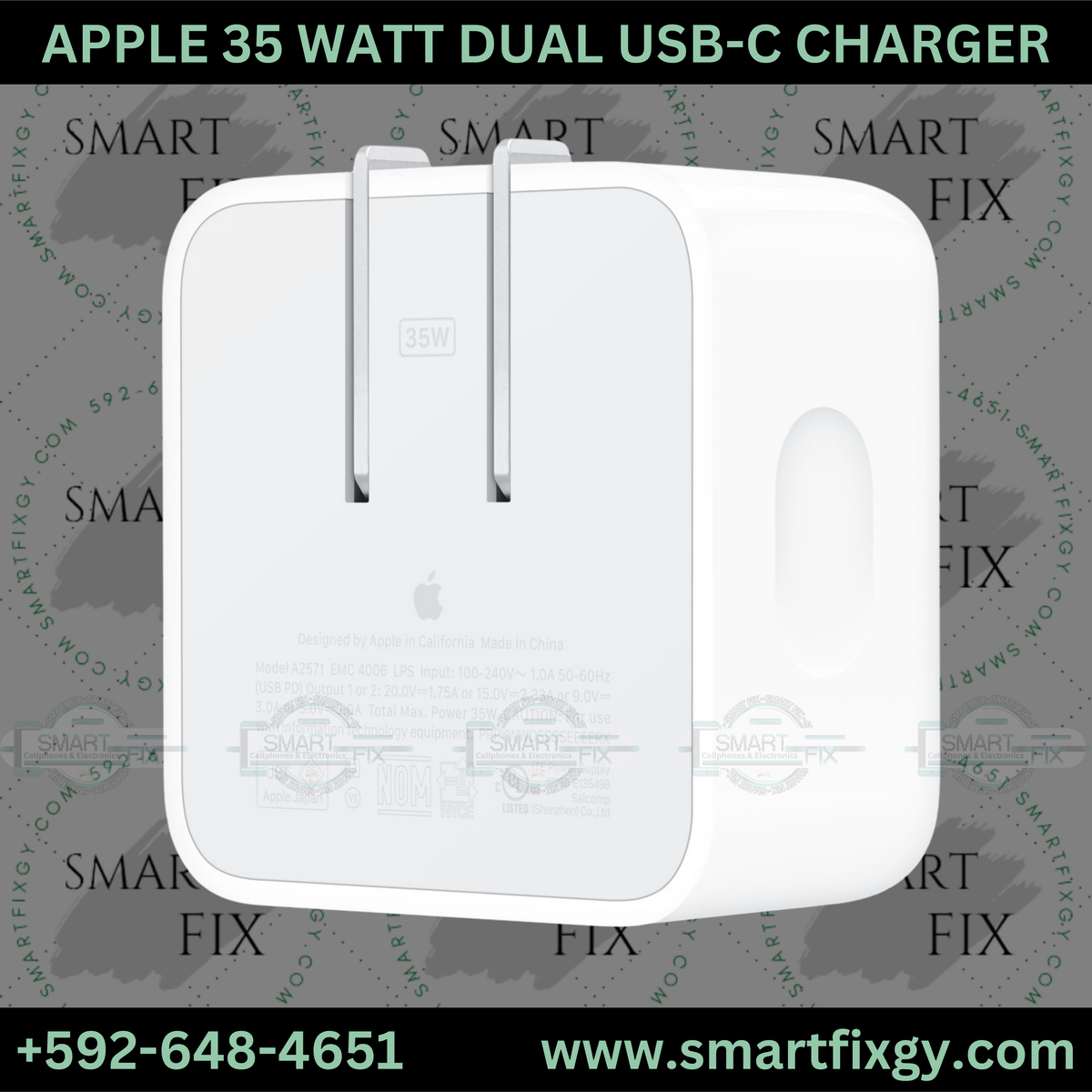 Cargador compacto dual USB-C de 35 W de Apple
