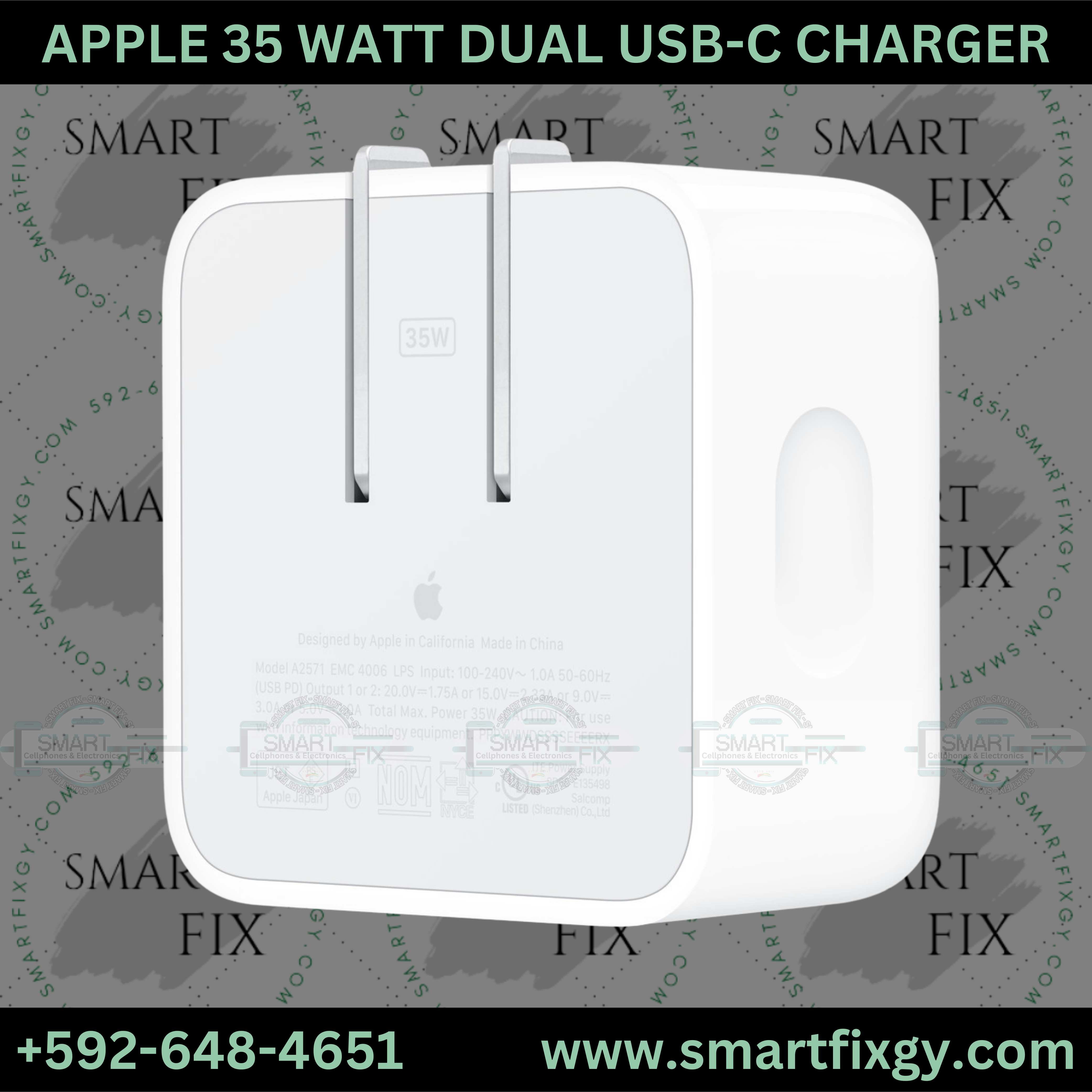 Apple 35W Dual USB-C Compact Charger