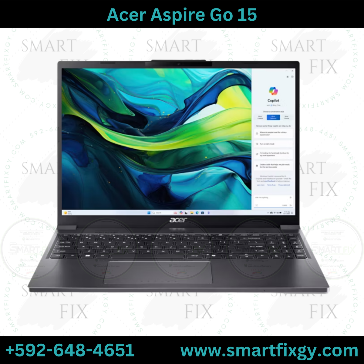 Acer Aspire Go 15.6" Intel i5 Laptop (256GB + 8GB RAM)